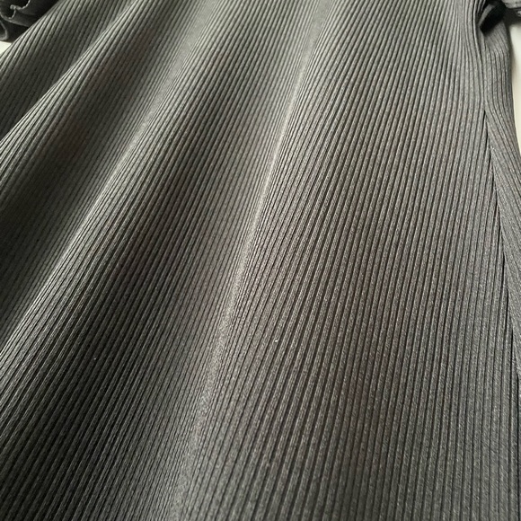 Y2K INSPIRED MISSGUIDED RIBBED BODYCON MINI PEEKABOO CHOKER DRESS US 12 - Picture 6 of 9